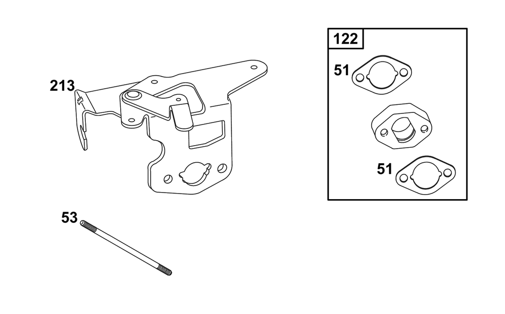 Carburetor Group Diagram and Parts List for 117432-0624-B1  Briggs and Stratton Engine